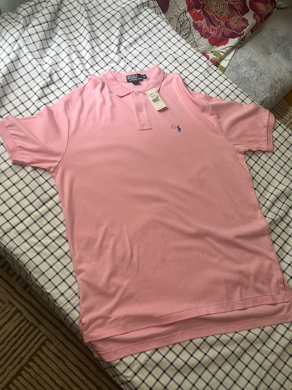 Polo by Ralph Lauren Light Pink Men's Short Sleeve Polo